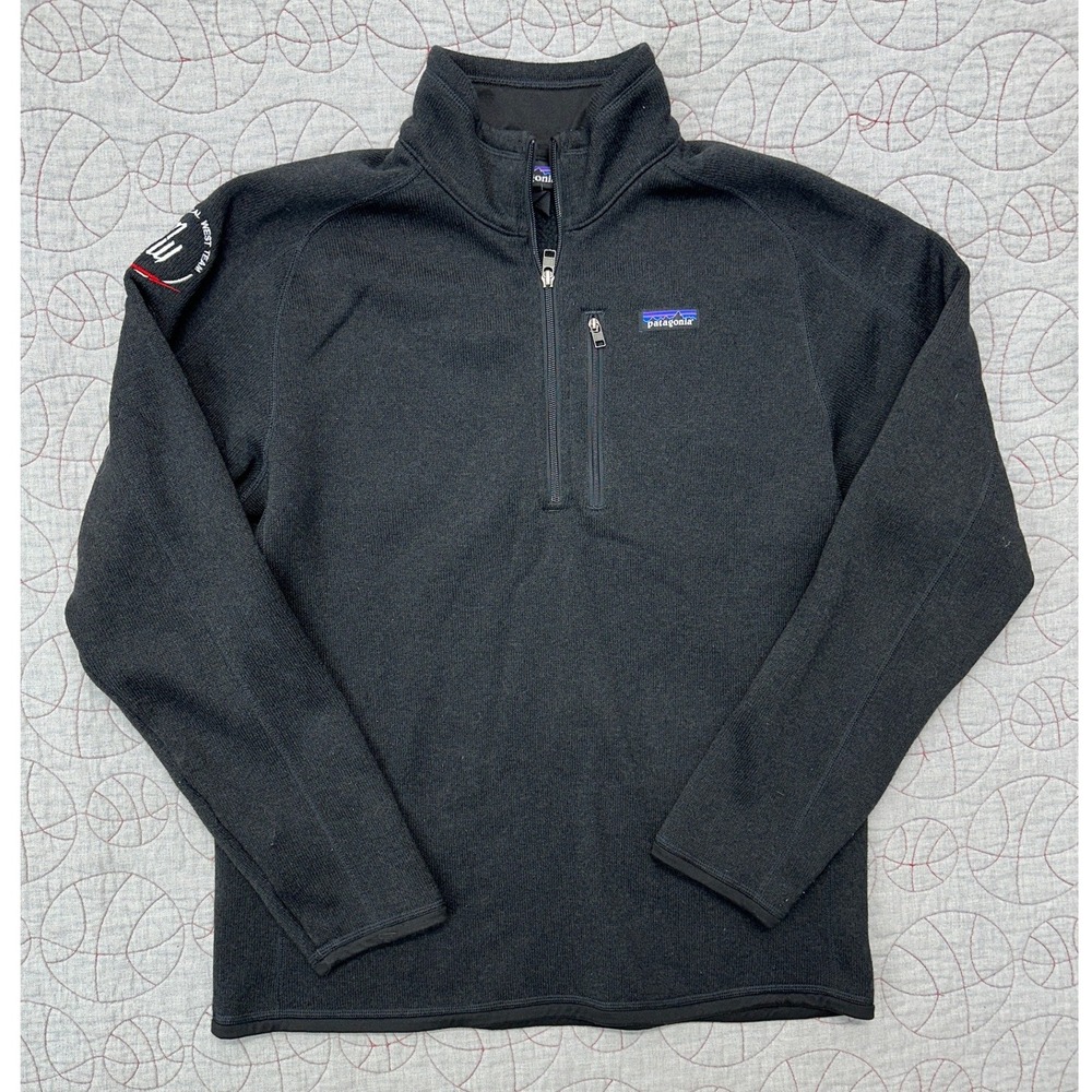 Patagonia Better Sweater 1/4 Zip Black Pullover / Mens Small STY25523